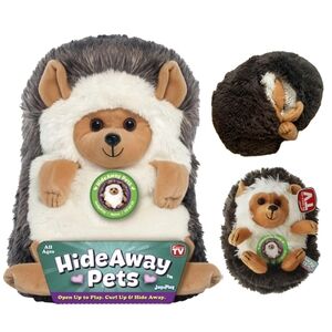 Plush Hedgehog Toy - Brown and Cream